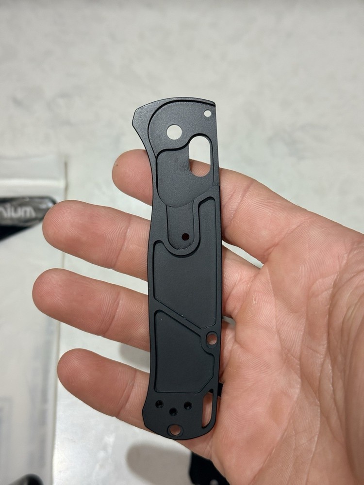 Flytanium Crossfade Black Titanium Benchmade Bugout Scales