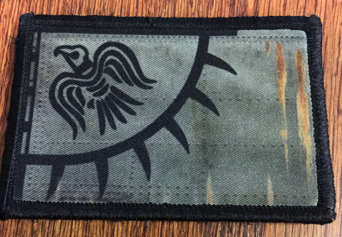 VIKING Protection Rune Morale Patch Raven Tactical Military Army Badge Hook Flag