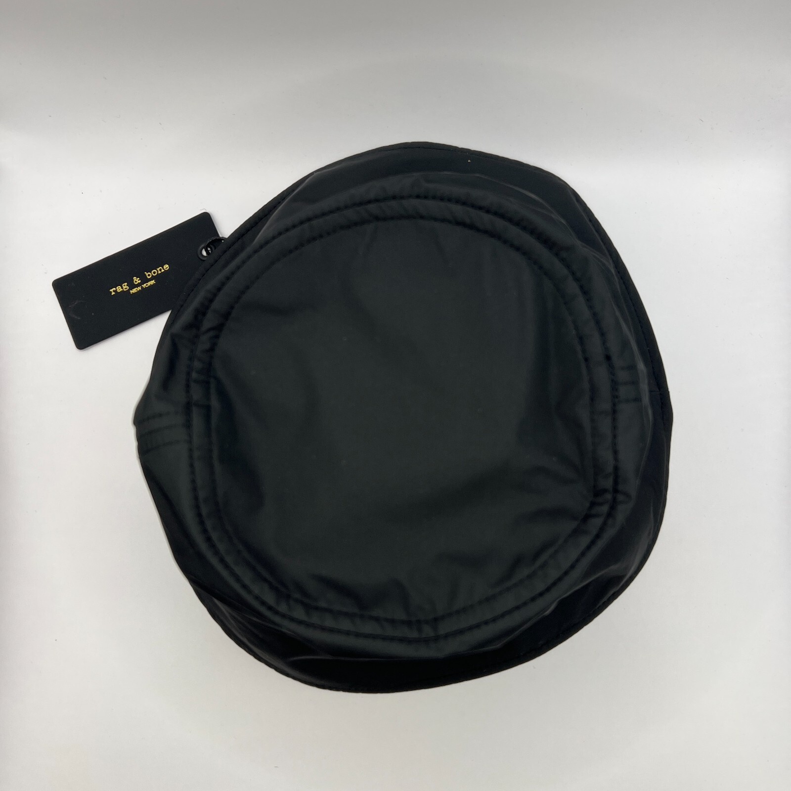 Rag & Bone Black Addison Bucket Hat sz M/L Women's Summer Lightweight Breathable