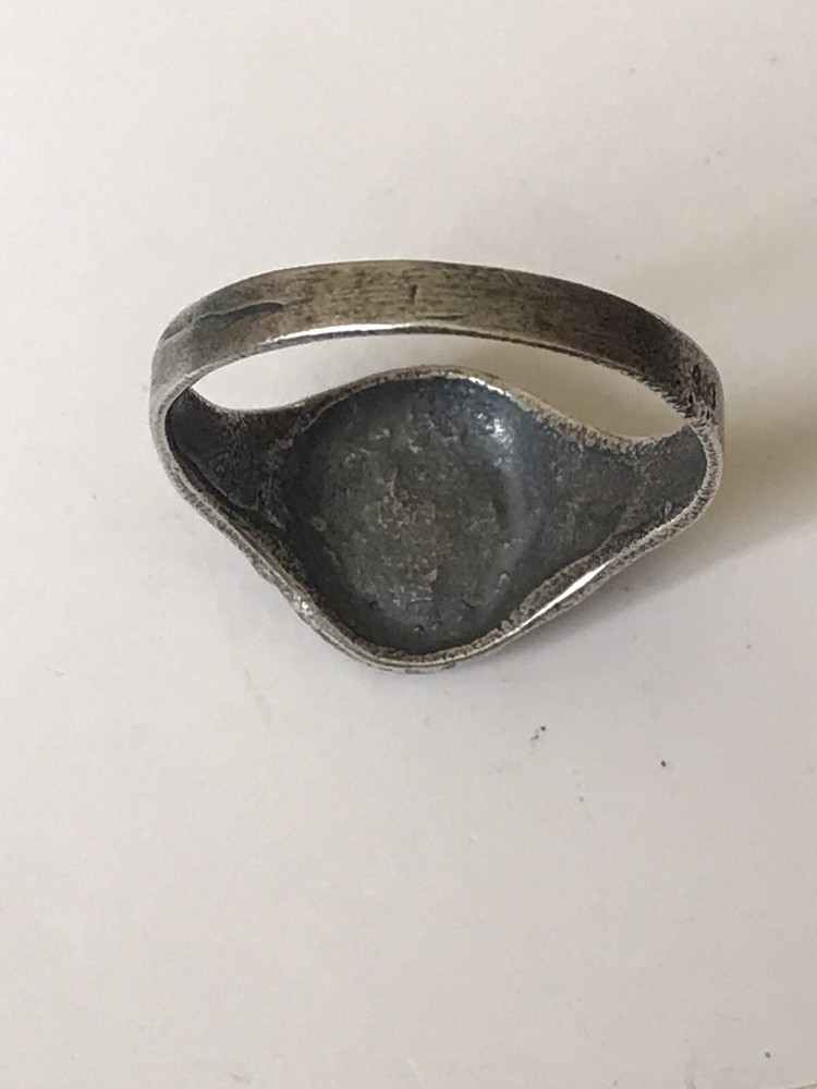 German silver ring. World War II.