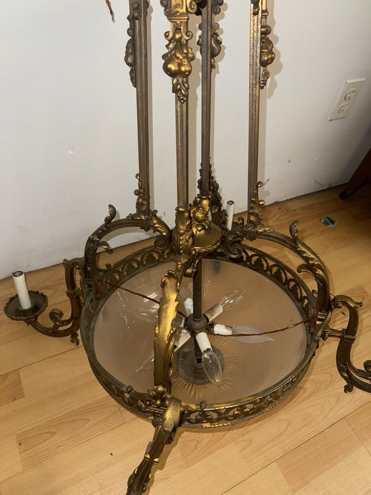 Antique Brass Chandelier
