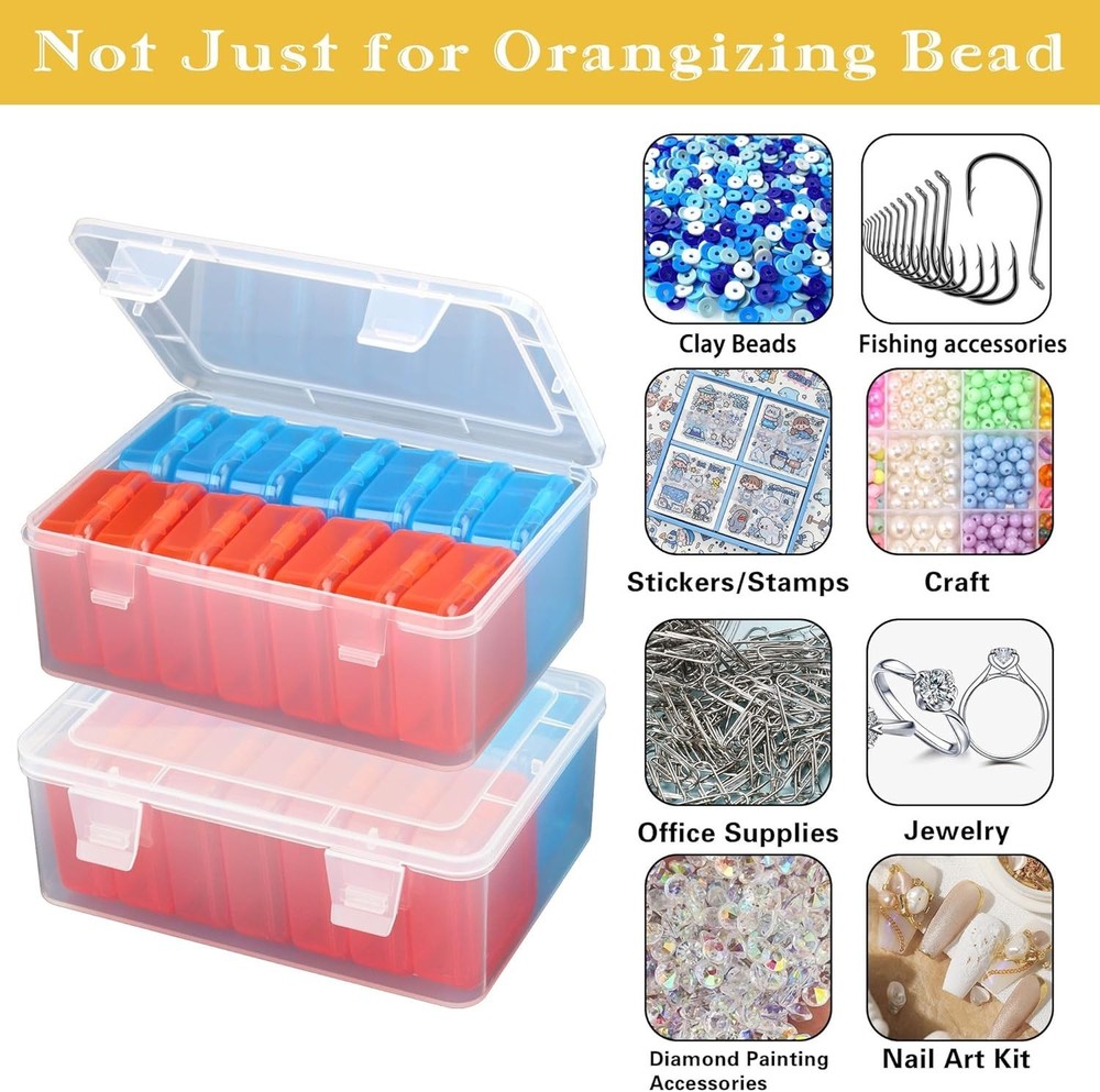 Transparent Craft Supply Case - 45 Mini Boxes