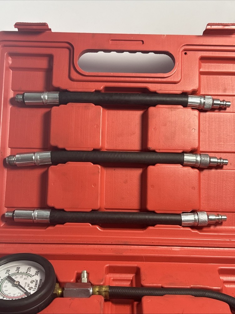 US General 95187 Universal Quick Disconnect Compression Gauge Set Tester Complet