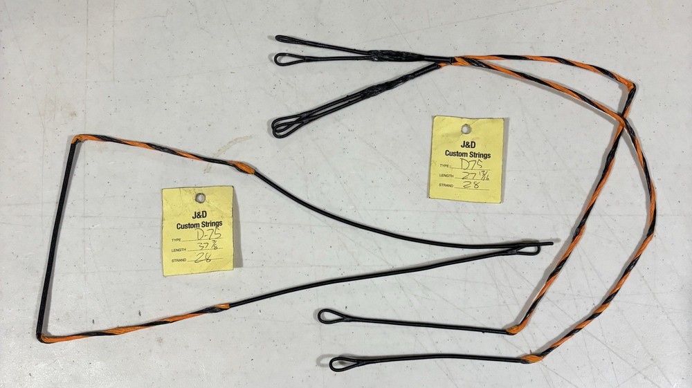 J&D CUSTOM STRINGS CROSSBOW STRING SET WICKED RIDGE INVADER OR WARRIOR MODEL