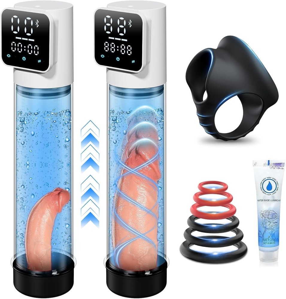 Digital Display Penis Pump with Adjustable Suction and Skin Friendly Materials
