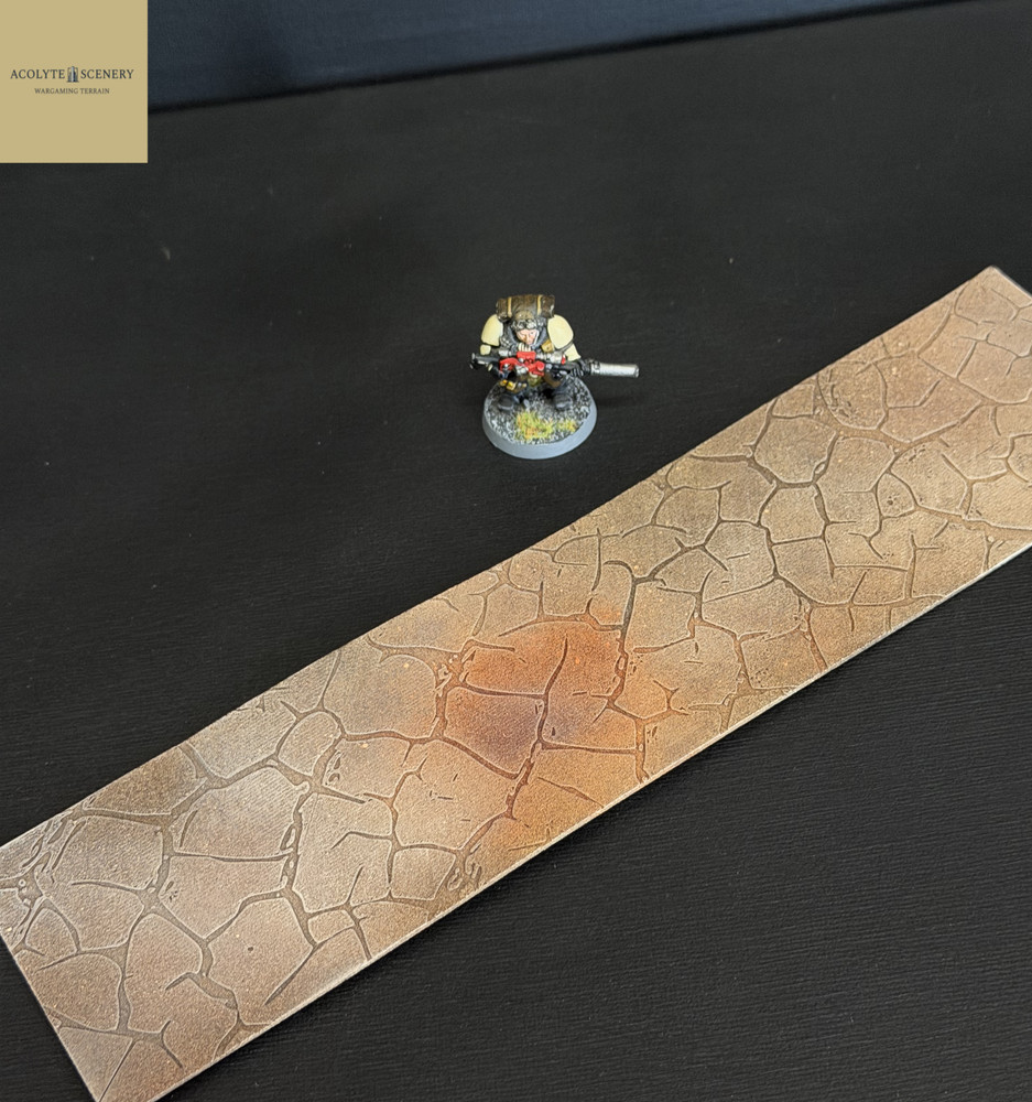 11th Edition Terrain Footprints Textured Set v2 compatible with Warhammer 40k