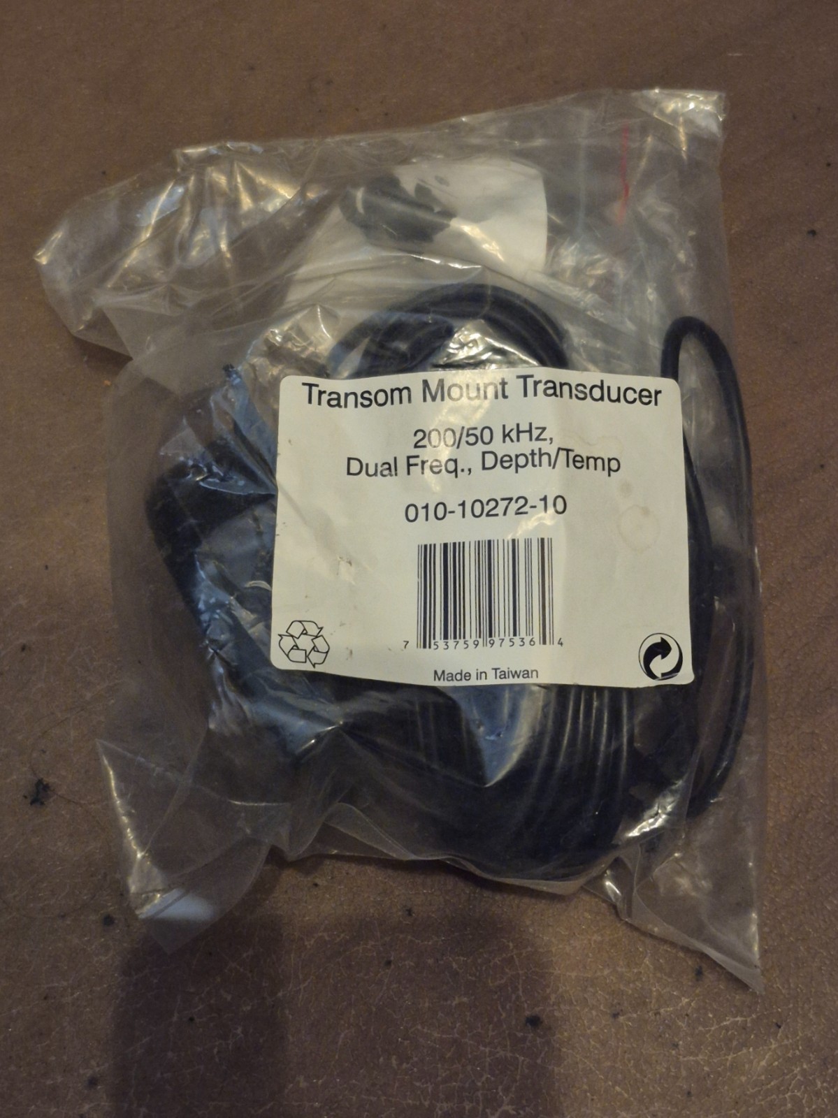 Garmin Transom Mount Dual Frequency Transducer - 010-10272-10