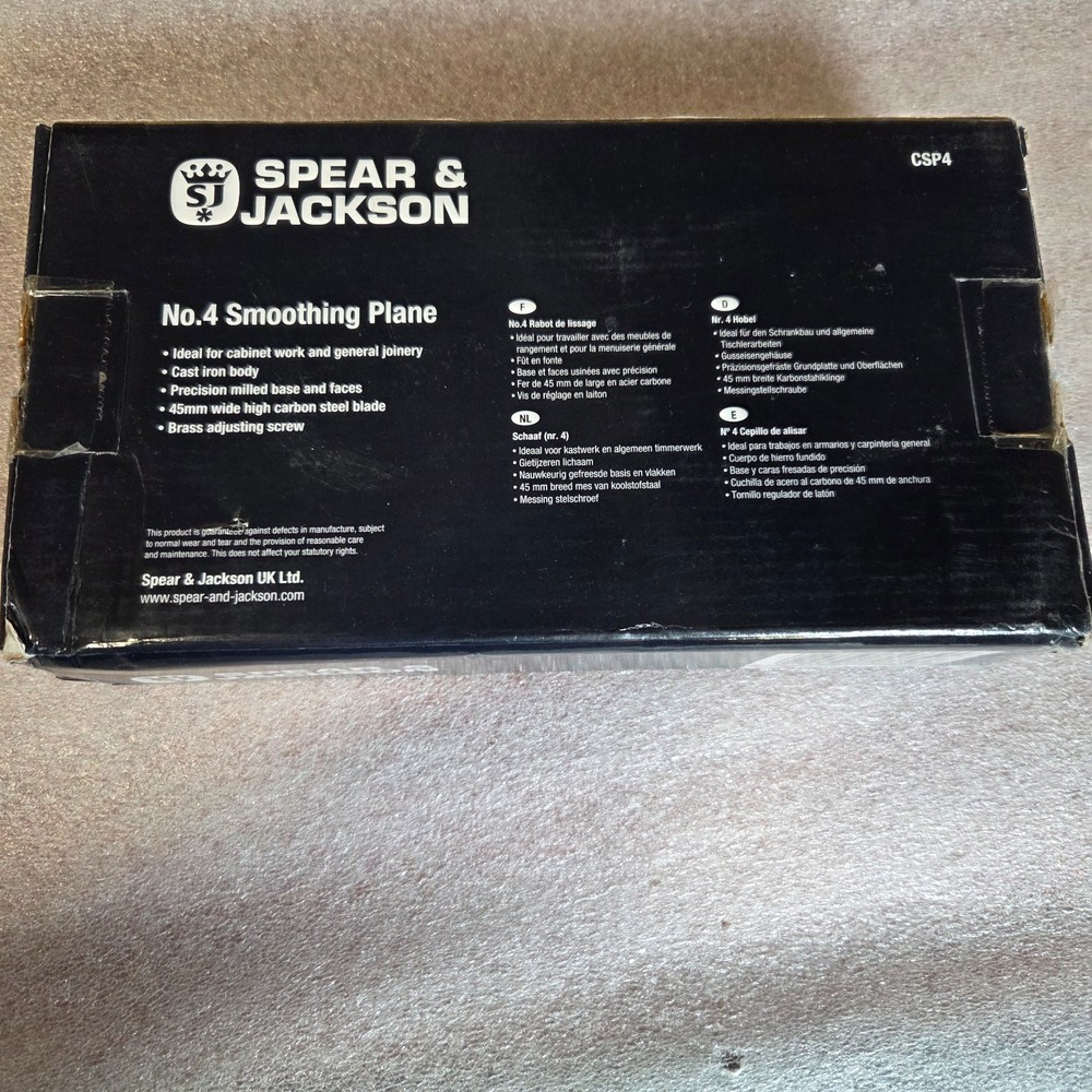 Spear & Jackson CSP4 No. 4 Smoothing Plane