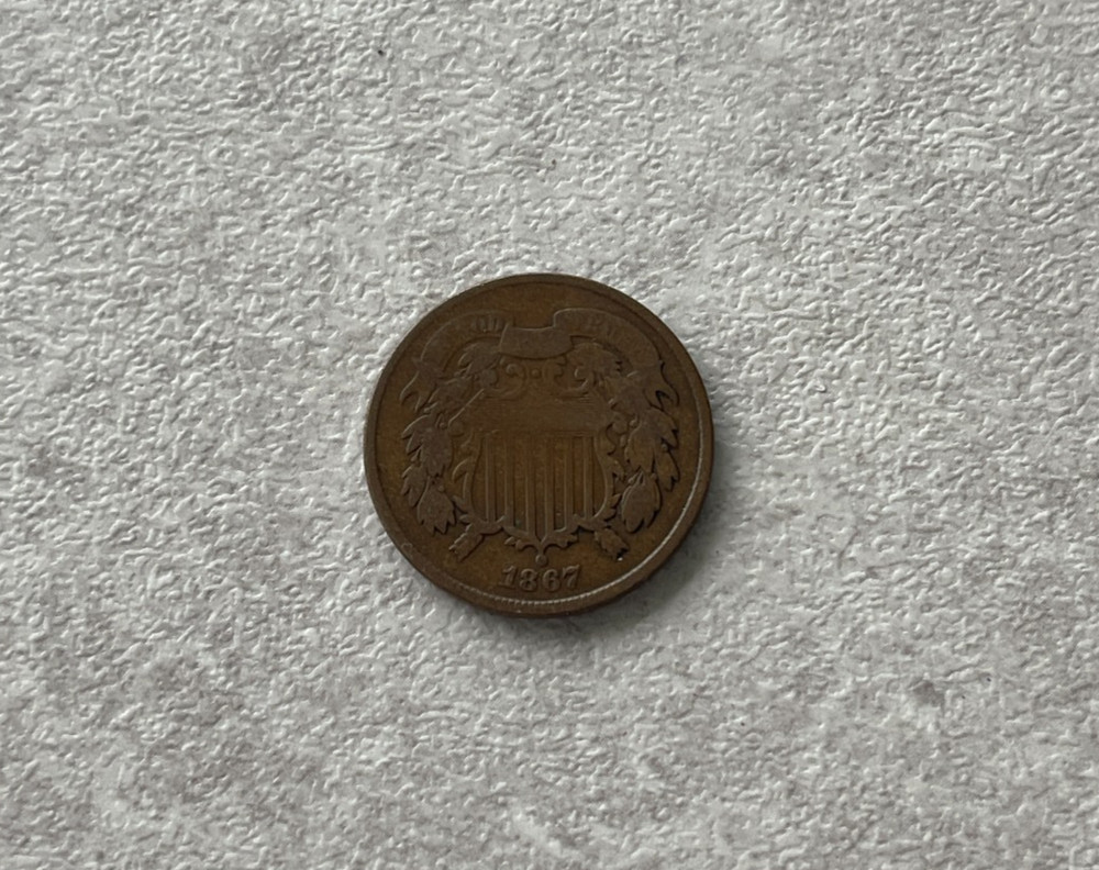 1867 2 Two Cent Piece L2