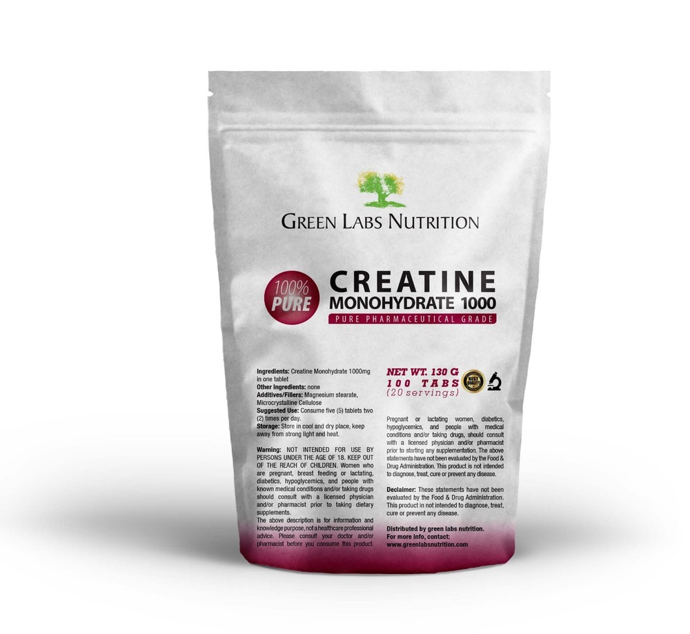 Creatine Monohydrate 1000mg Tablets Pharmaceutical Quality
