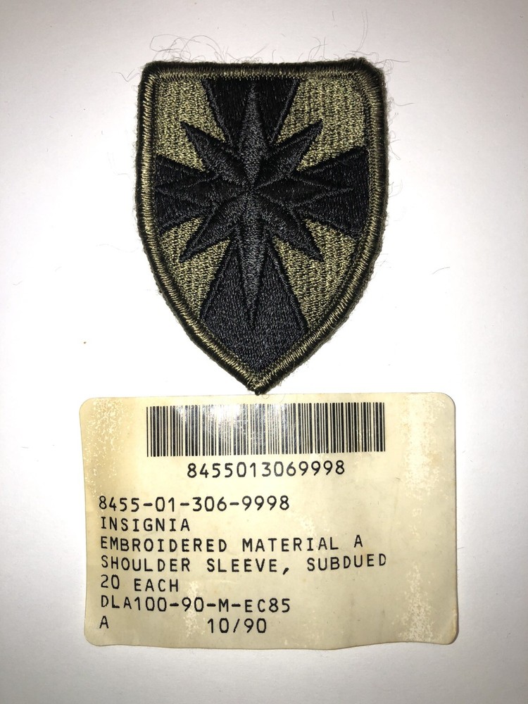 8th Sustainment Command Subdued U.S. Army Shoulder Patch Insignia