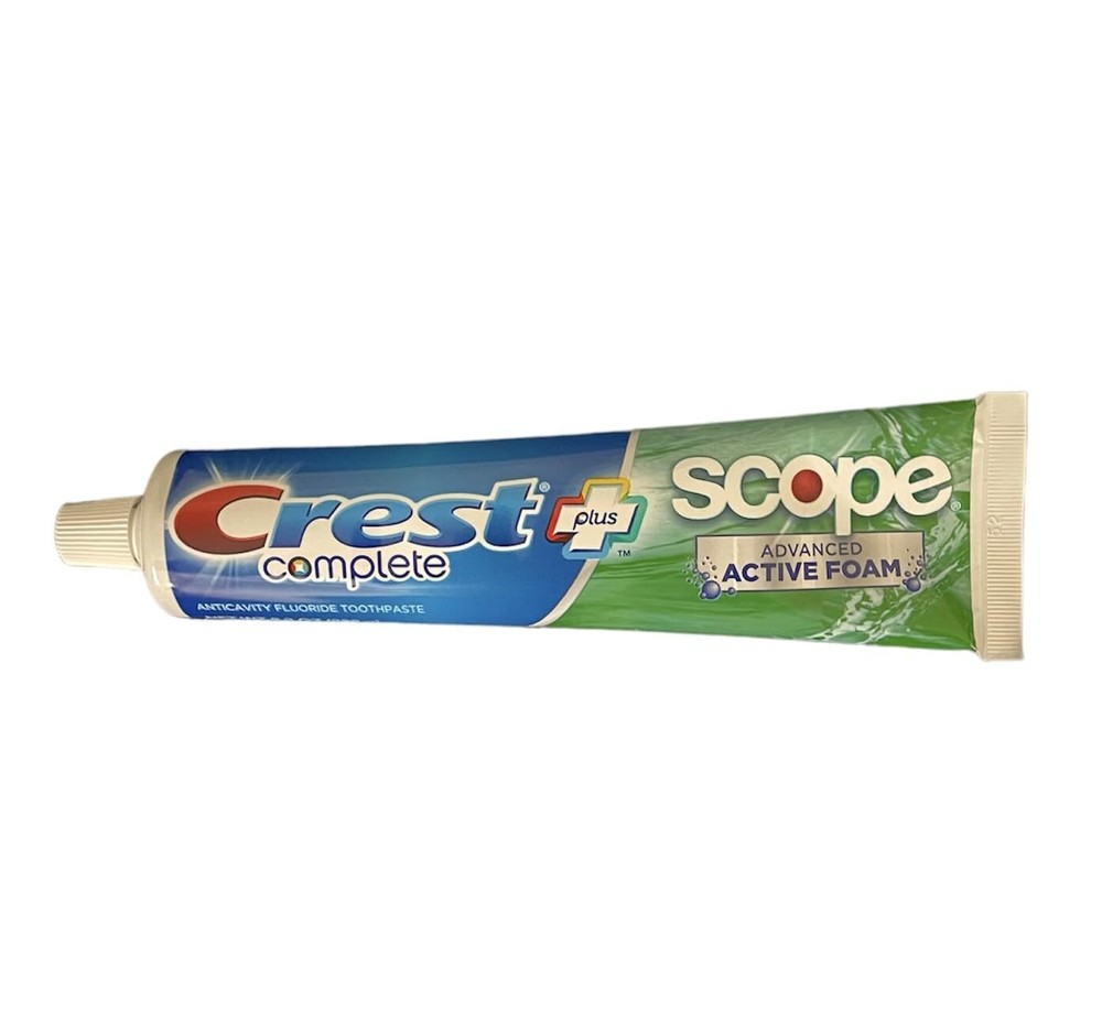 Crest Complete Toothpaste Plus Scope 5 Pack 8.2 Ounce Anticavity Fluoride