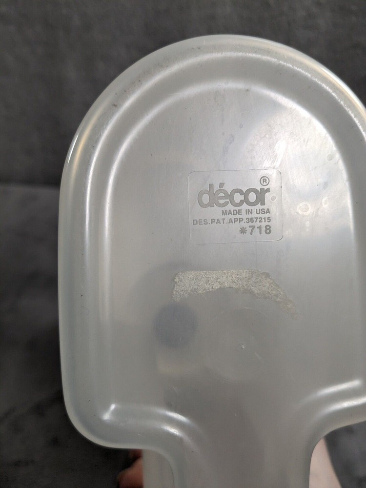 Décor Pour Spout Top Plastic Container 8" Tall