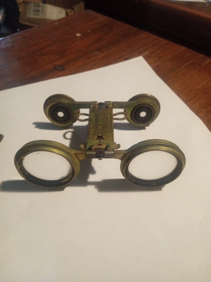 Rate Antique Mars Folding Binoculars