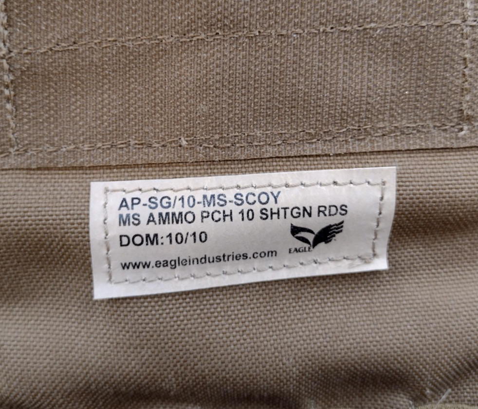 USMC SHOTSHELL POUCH SHOTGUN SHELL POUCH MOLLE COYOTE 10RD EAGLE INDUSTRIES