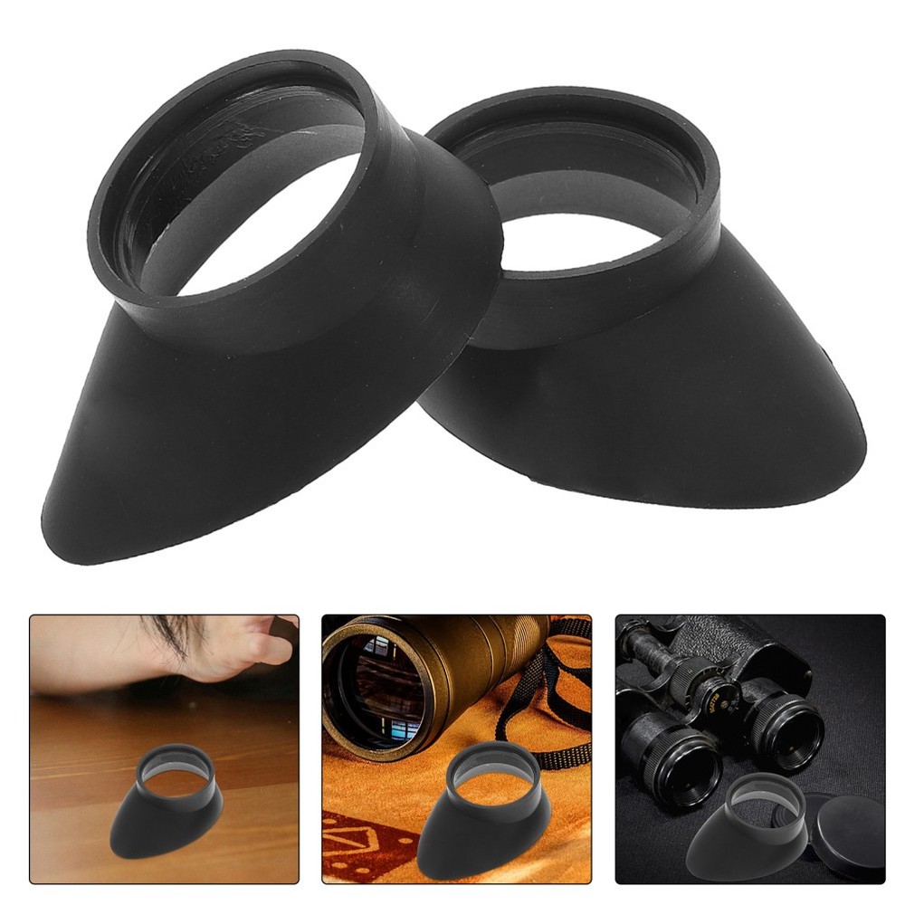 2 Pcs Microscope Goggles Eyepiece Cover for Telescope Lens Protector Cap