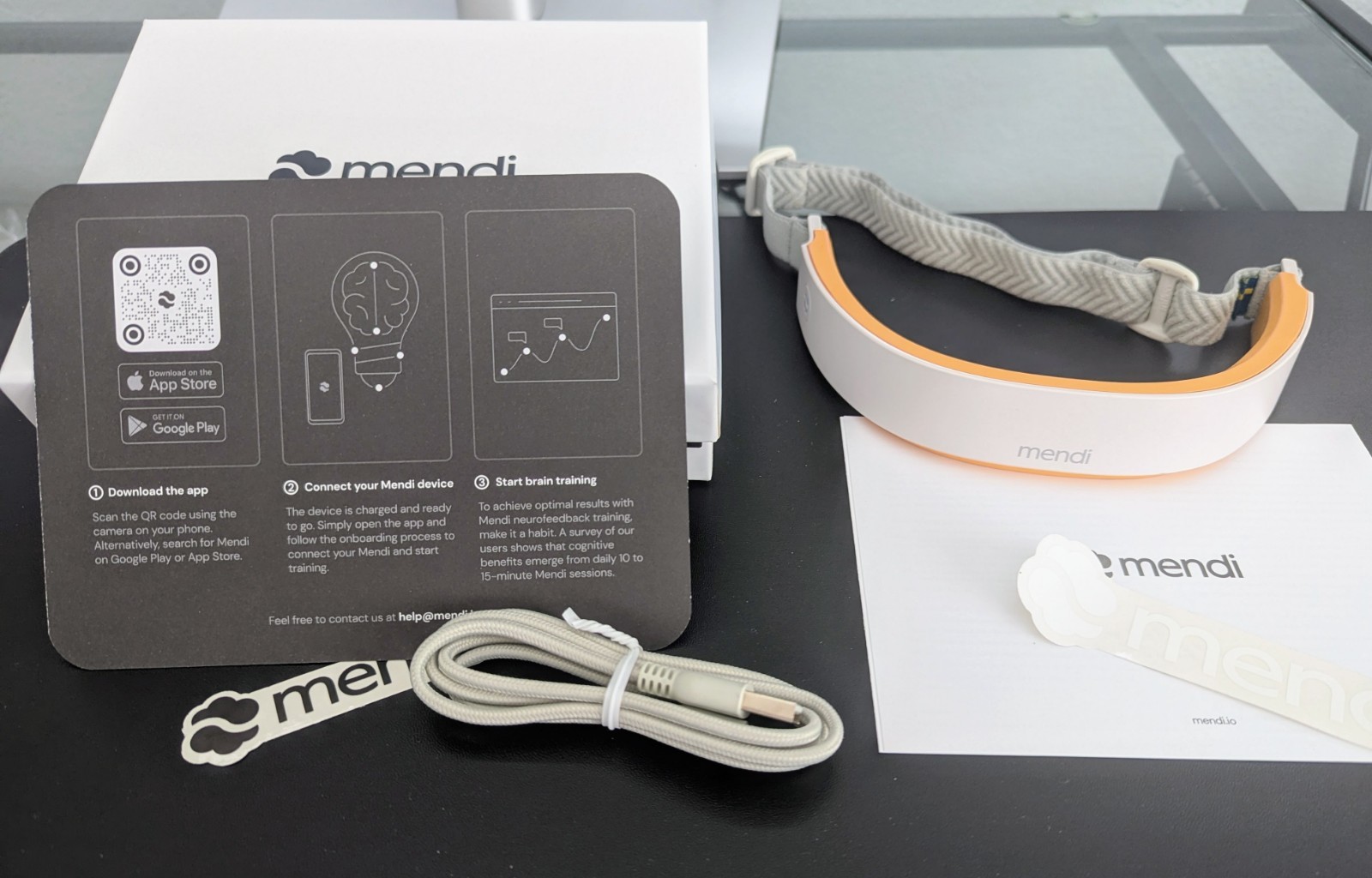 MENDI Neurofeedback Headset Brain Focus Training & Mental Health Device MINT!