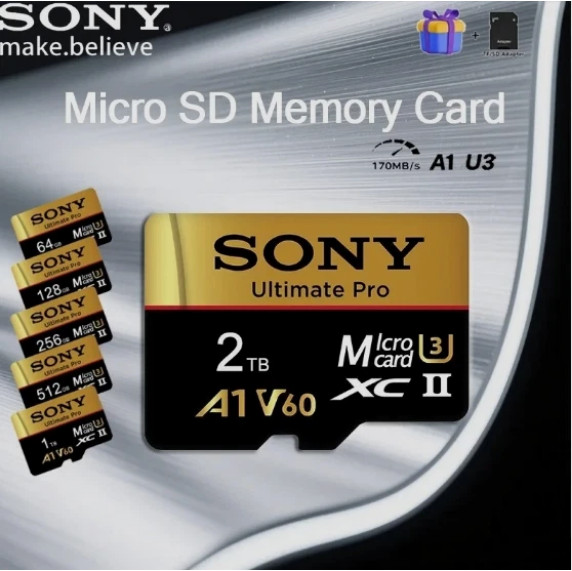 Micro SD Card 2TB 512GB 256GB 128GB TF Memory Card Extreme 1TB U3 4K High