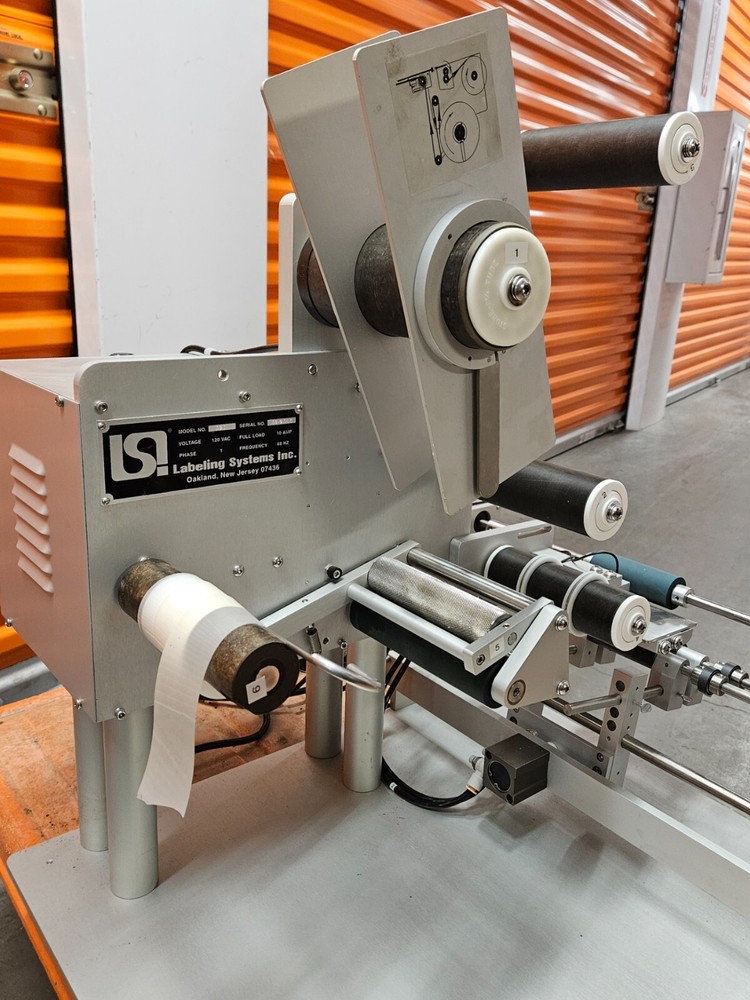LSI Model 301 Table Top Wrap Around Pressure Sensitive Labeler – Semi-Automatic