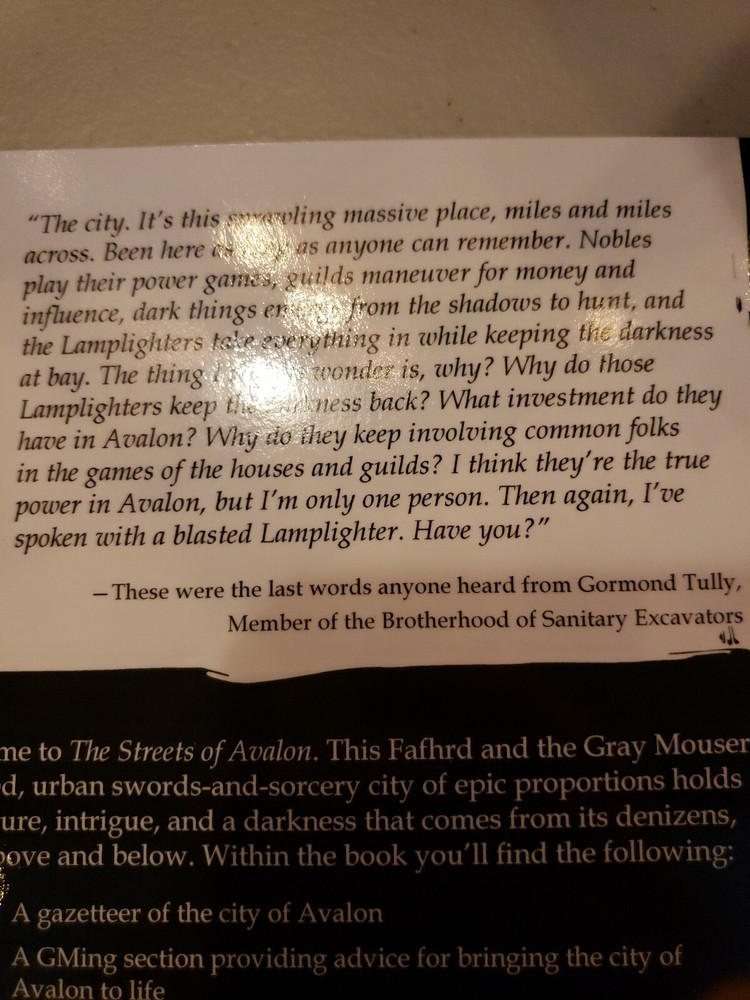 Streets Of Avalon 5e D&d Setting Book