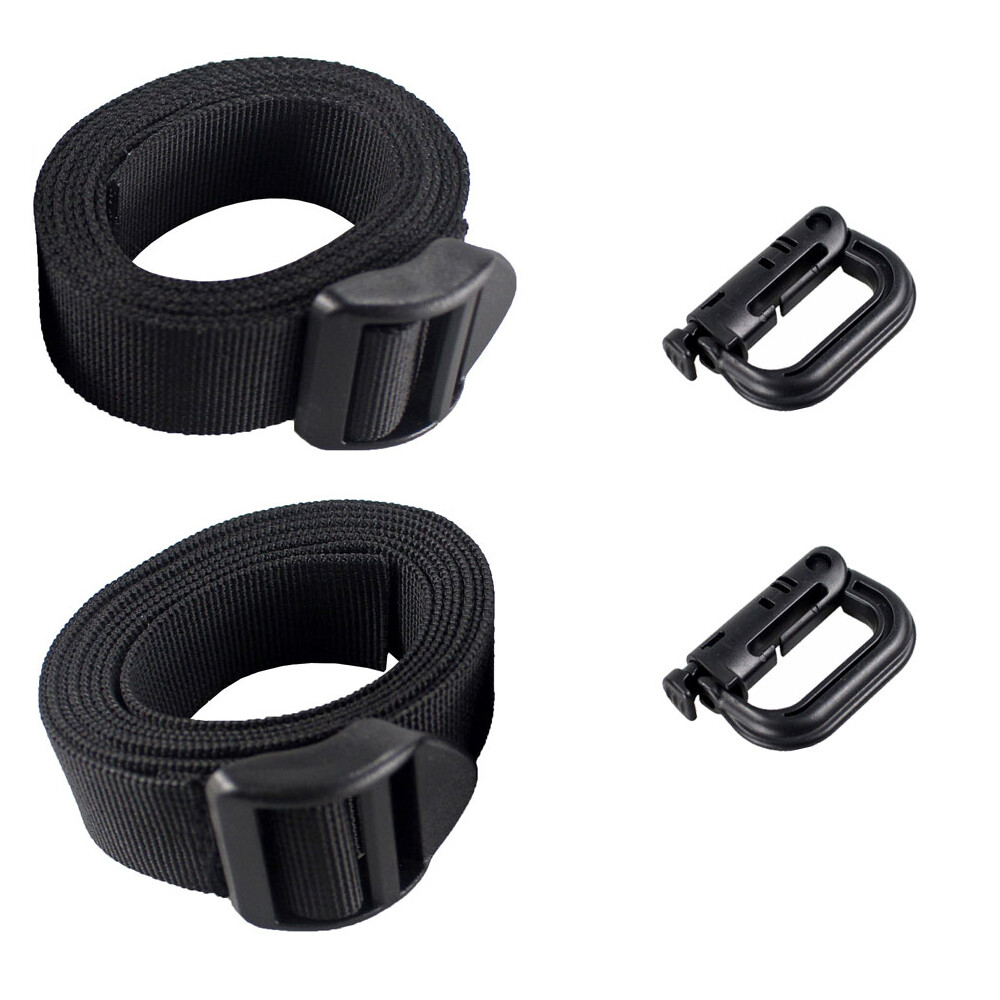 2pcs Tactical Molle Nylon Webbing Heavy Duty Utility Strap Backpack Accessories
