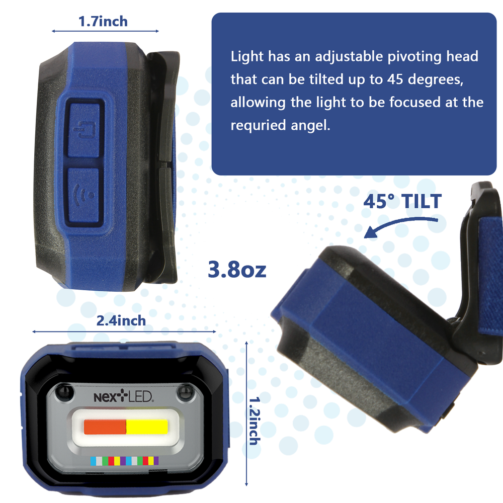 NextLED NT-2143C-B Rechargeable Auto Detailing Headlamp with Motion Sensor