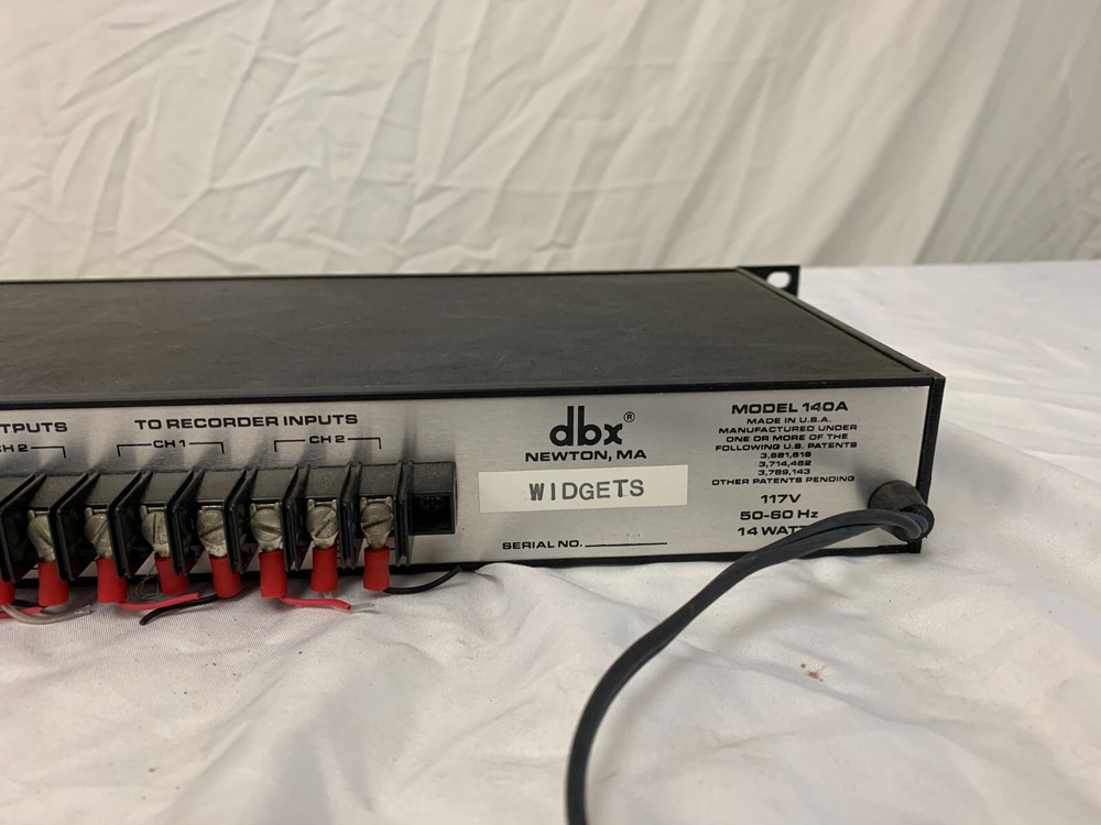 DBX MODEL 140A NOISE REDUCTION SYSTEM Encoder/decode Two-Channel Type II