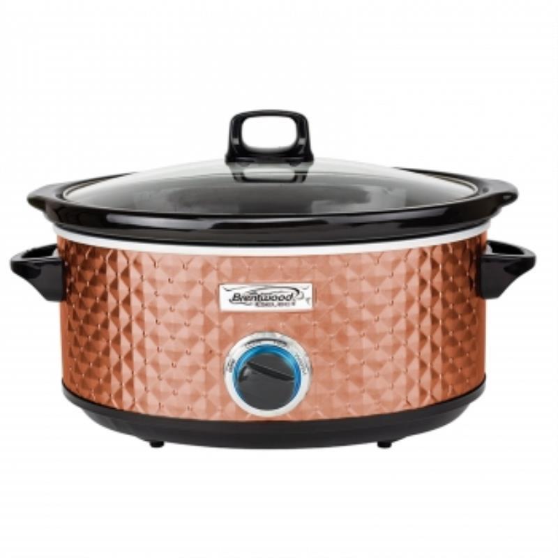 Brentwood Select 7 Quart Slow Cooker In Copper