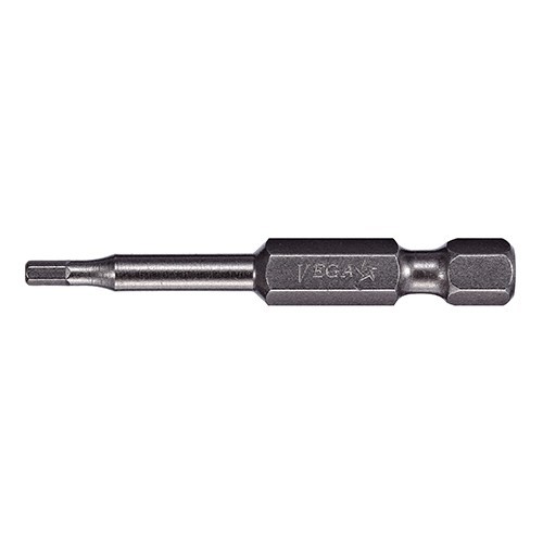 [1] Security Tamper Proof Pin-in-Socket Hex Power Driver Bit - 1/8" x 2" NC