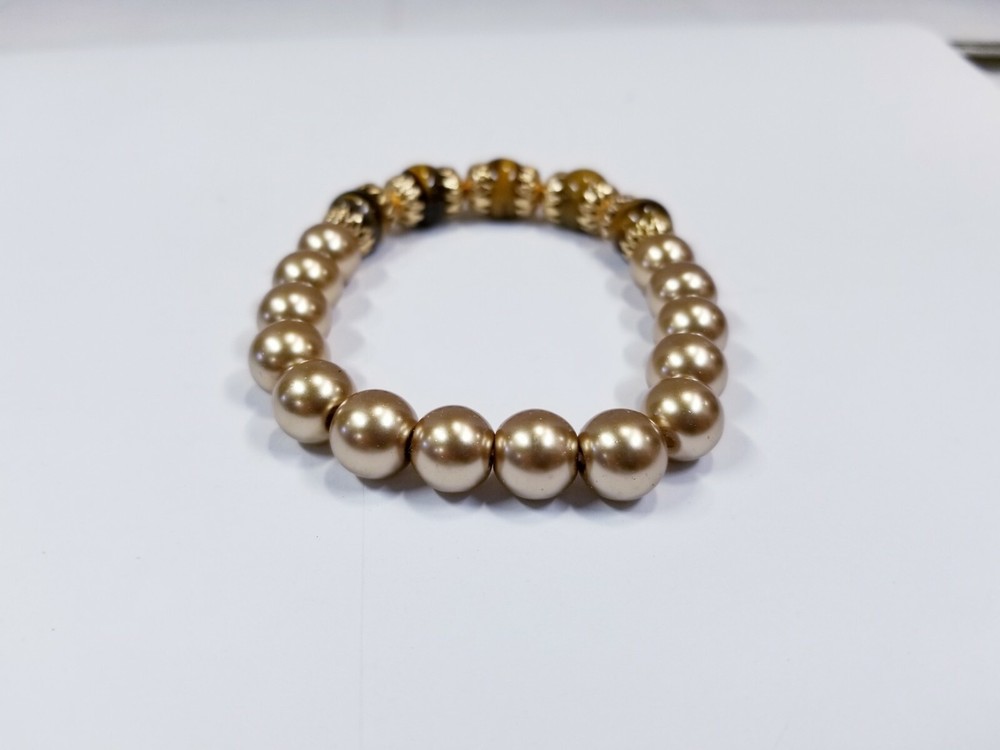 GENUINE TIGER EYE BRACELET & EARRING SET