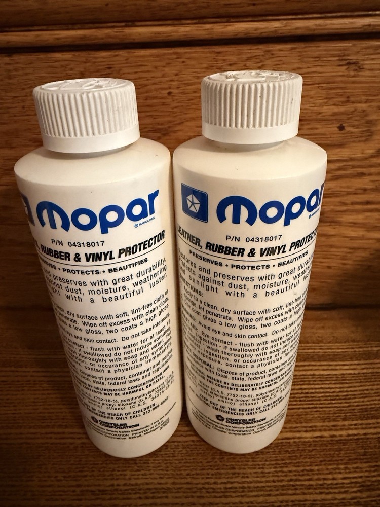 Vintage Mopar Leather Rubber & Vinyl Protector 1998 (2)