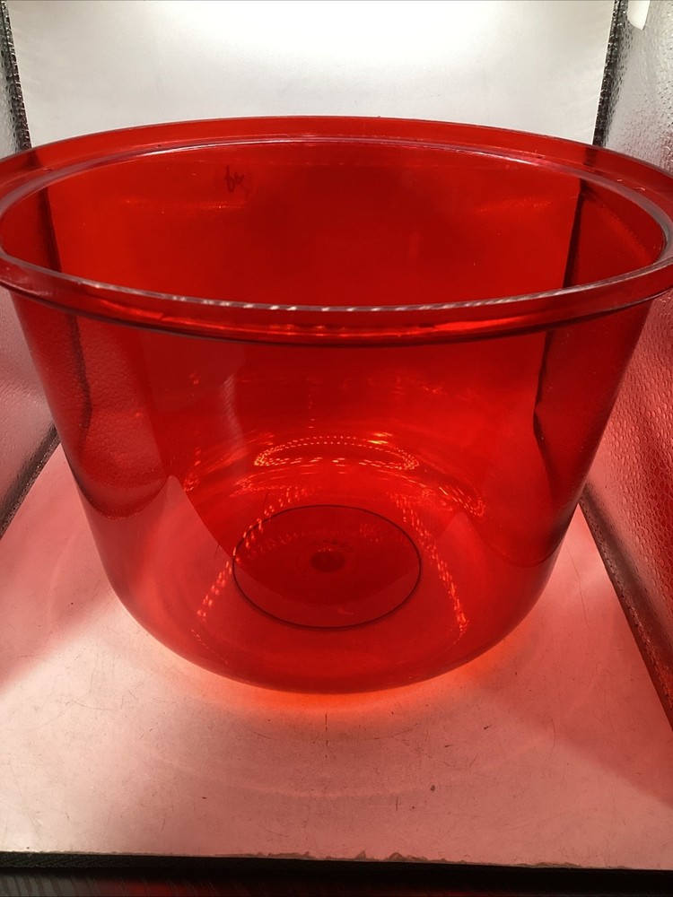 T-527 Red Plastic Globe 8.5” x 6” NEW 🟡