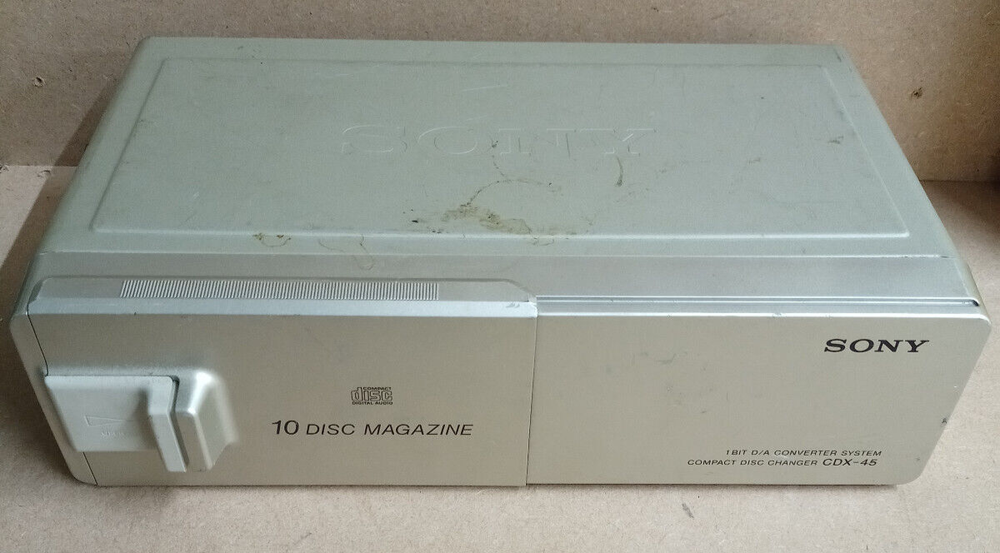 Vintage Sony Cdx-45 Add On CD Changer 10 Disc Cd Multichanger - UNTESTED