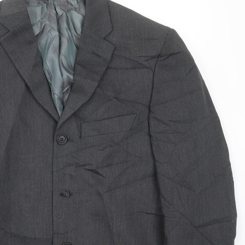 River Island Mens Grey Polyester Blend Blazer Size 40