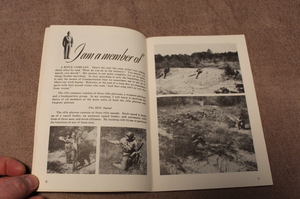 Choice Original WW2 U.S. Army "IRTC" Infantry Training "Iam a Doughboy" Booklet