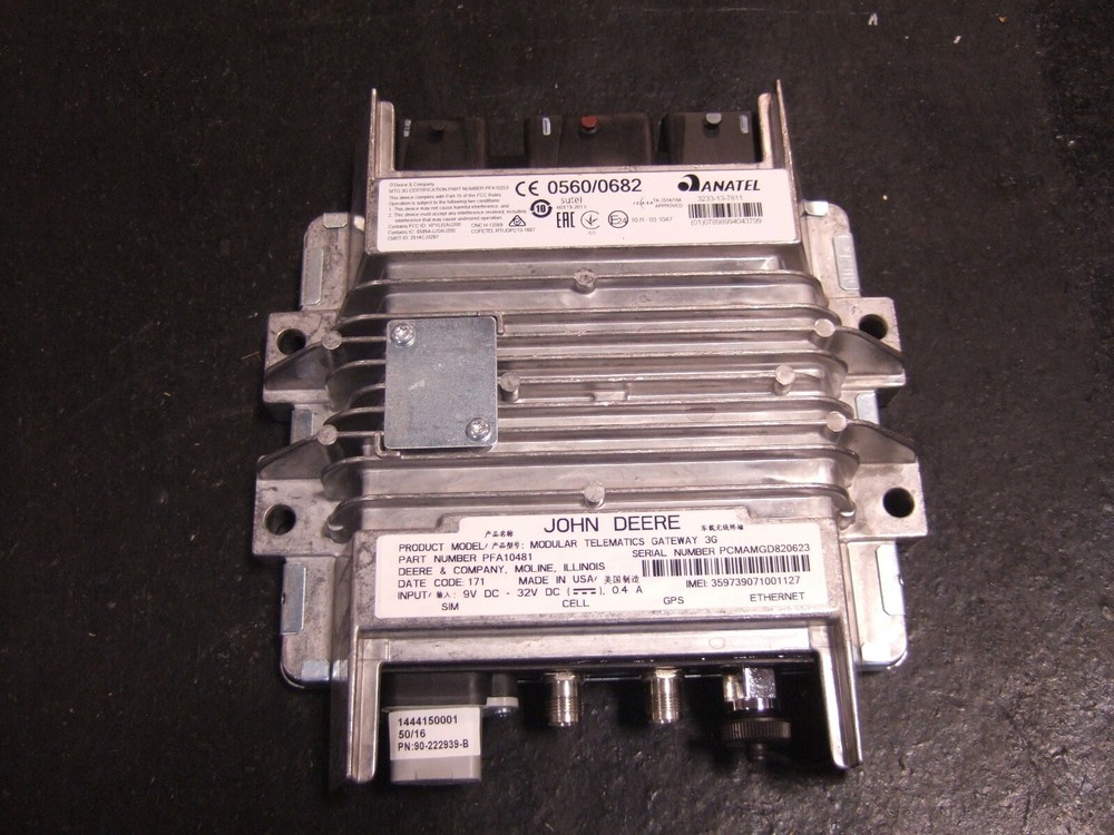 John Deere PFA10481 Electronic Control Unit-Satellite, Dozer, Tractor, BHL +