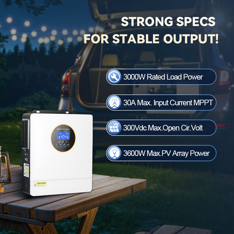 12KW 6200W 5000W Solar Hybrid Inverter 48V 110V/220V Split Phase MPPT Controller