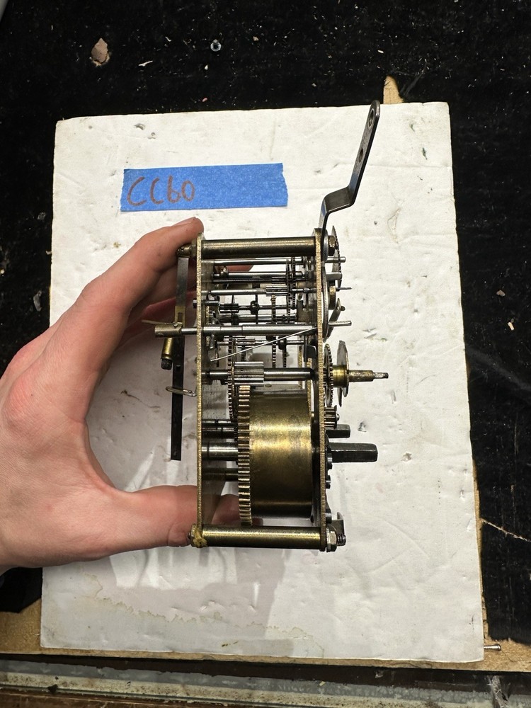 (CC60) - ANTIQUE KOREAN MANTEL CLOCK MOVEMENT 13CM