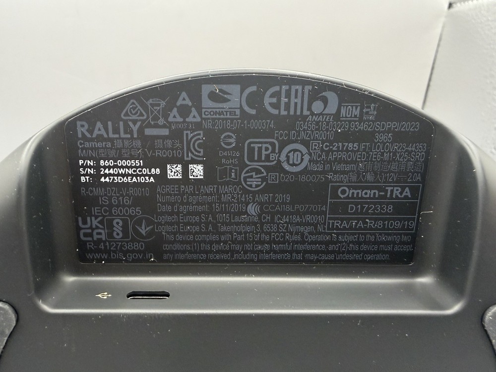 Logitech Rally V-R0010 Video Conferencing Camera With Bracket Tested!