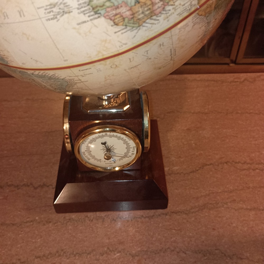 REPLOGLE 9" GLOBE WITH THERMOMETER, BAROMETER, HYDROMETER