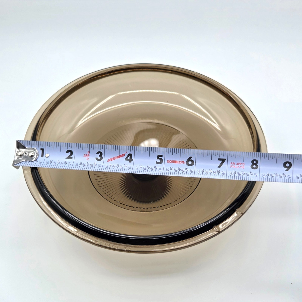 PYREX Vision Amber V2.5C Corning Replacement Lid Vintage