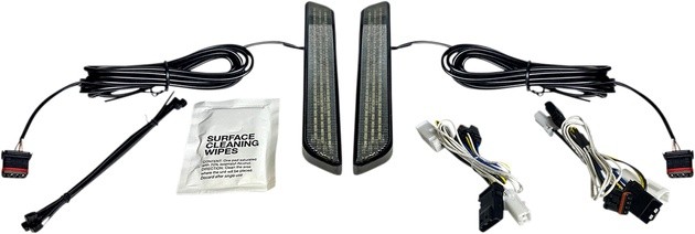 Custom Dynamics LED Fork Lights Black Smoke #CD-FORK-BCM-SB Harley Davidson