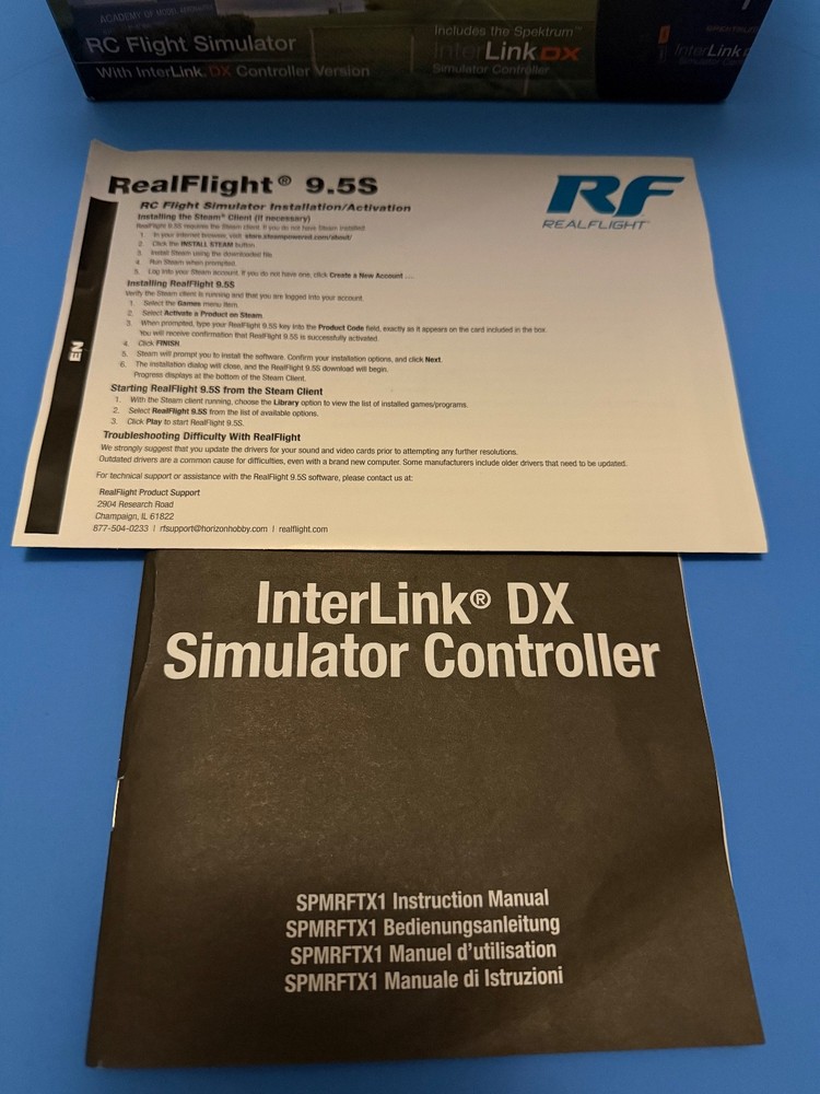 RealFlight RF 9.5s Flight Simulator with Spektrum Interlink-DX Controller