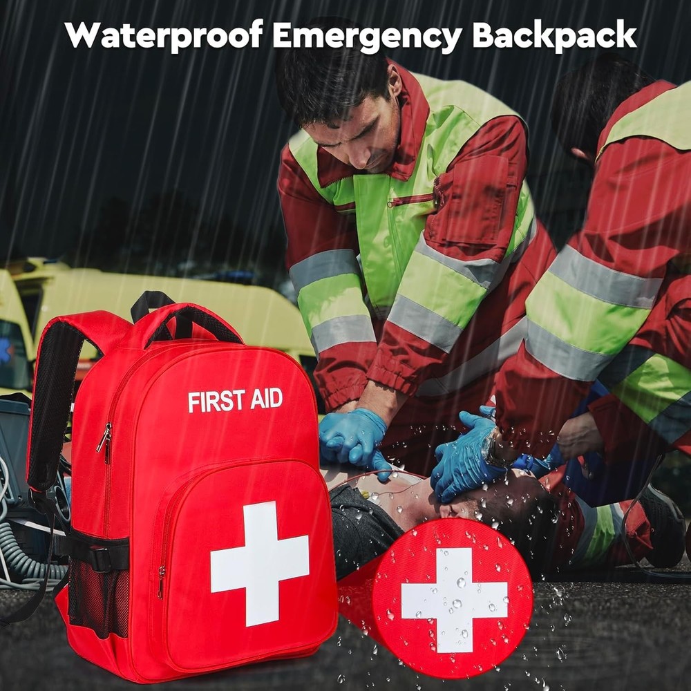 New Best Empty First Aid Backpack Emergency Medical Backpack with Multi-Pocket