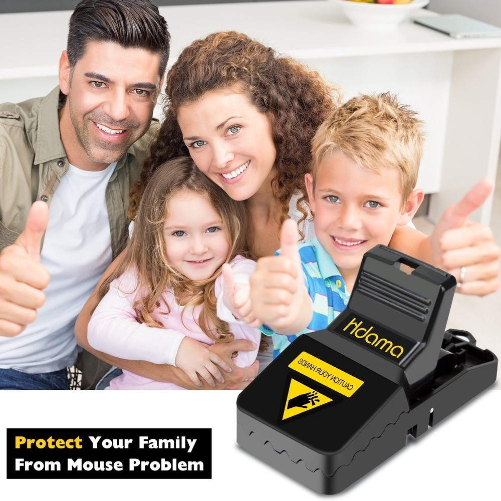 Hdama Mouse Traps - Effective Snap Traps for Small Mice, 6 Pack