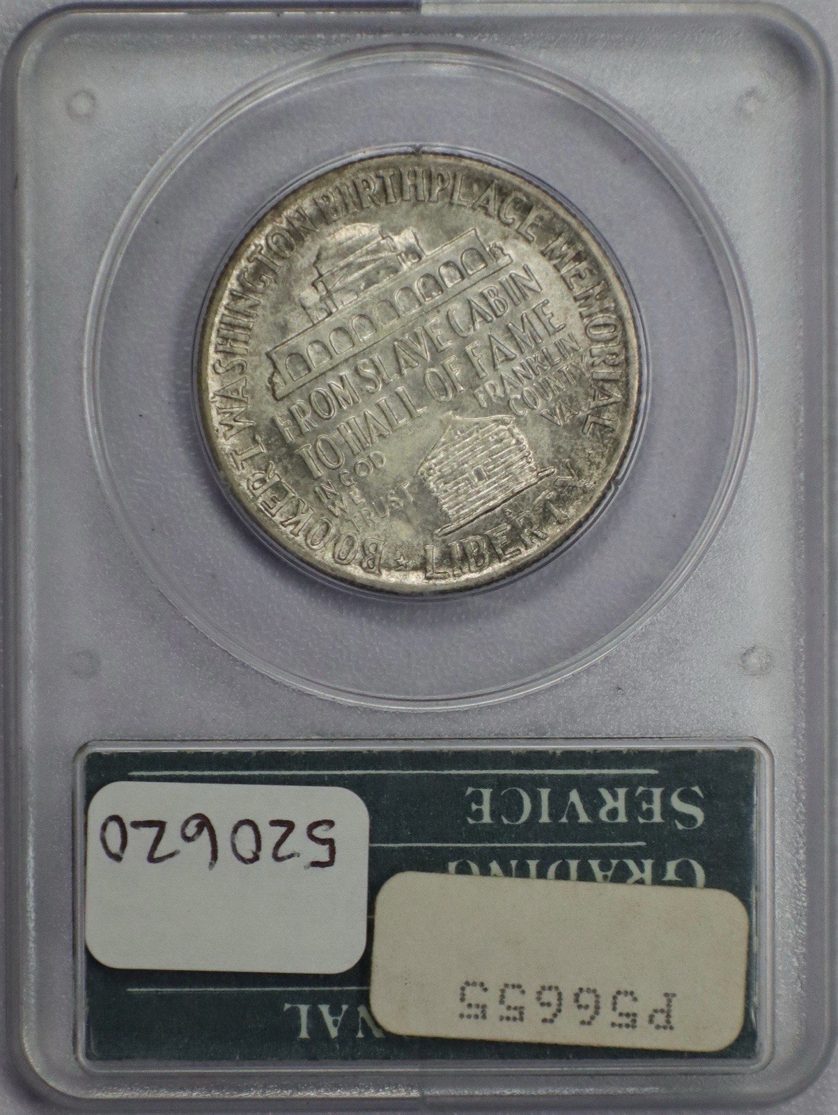 1948-S 50c Booker T Washington Commemorative Half Dollar - PCGS MS 64 Rattler