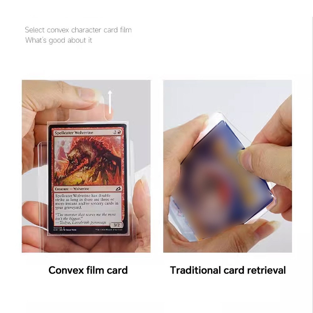 Pull Tab Sleeves Protector Case for Yugioh Card, Easy out from Holder Savers