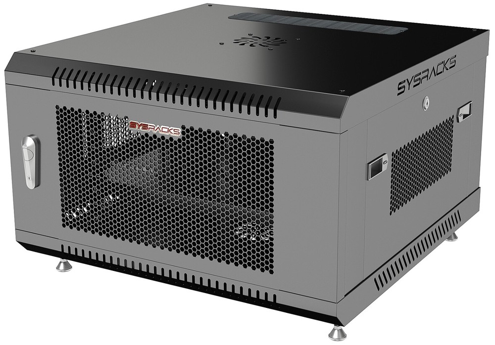 6U Sysracks Wall Mount IT Data Network Server Rack Cabinet Enclosure 24" Depth