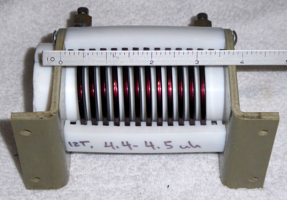 High Current Flat Wound 4.5uH Transmitter Inductor Coil Assembly