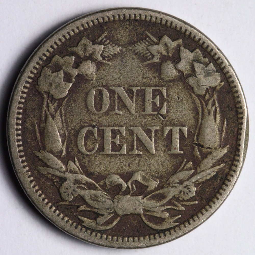 1858 S.L. Flying Eagle Cent Penny VF E101 XYEA